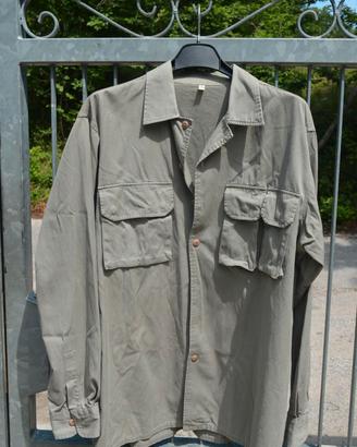 Camicia multitasche cachi