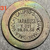 Gettone Sala Giochi “CALIPSO” a San Giuliano Mare