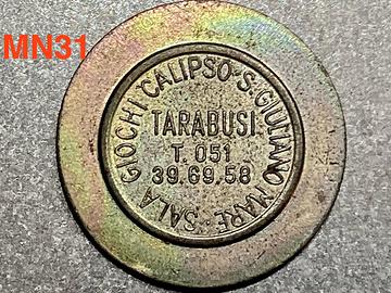 Gettone Sala Giochi “CALIPSO” a San Giuliano Mare