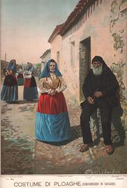 E. COSTA- ALBUM DI COSTUMI SARDI- PLOAGHE, 1898