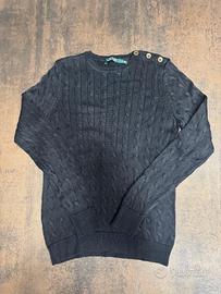 Lauren Ralph Lauren maglione treccia nero S
