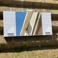 Mobile specchio da bagno contenitore con luce