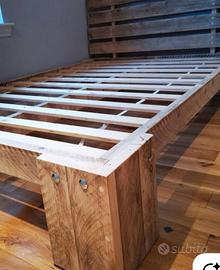 Letto legno massello