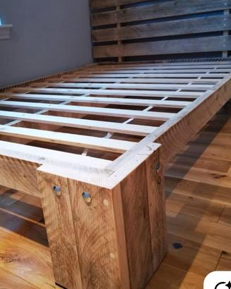 Letto legno massello