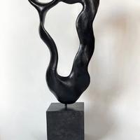 Scultura "La Danse" - teak e marmo