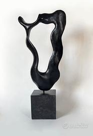 Scultura "La Danse" - teak e marmo