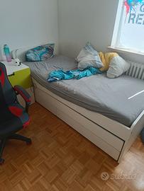 lettino più uno a scomparsa 