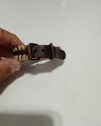 Bracciale artigianale in cuoio