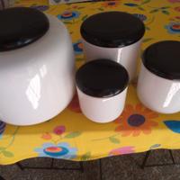 Set biscottiera, contenitore caffè, zucchero, sale