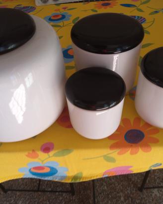 Set biscottiera, contenitore caffè, zucchero, sale