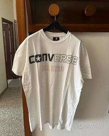 T shirt Converse bianca