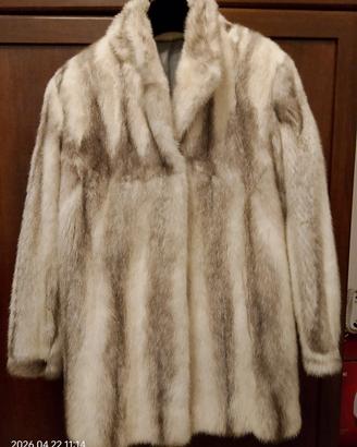 pelliccia visone bianco tg 44-46