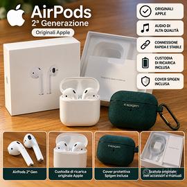 Apple AirPods di 2 generazione + custodia Spigen