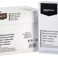 Amazon Basics Carta da stampa multiuso A4 80gsm, 2