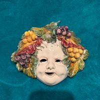 Maschera in Maiolica 