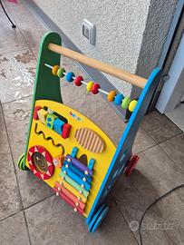 Carrello primi passi in legno 