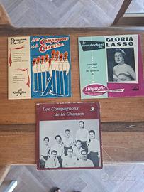 Set 3 vinili 10 pollici vintage anni '50