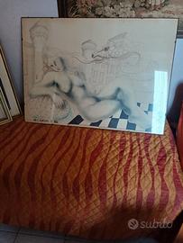 quadro di autore A.  Comini  102 x73 cm.