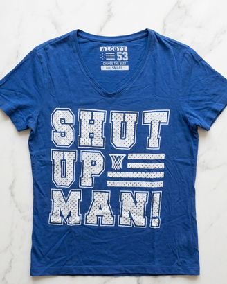 T-shirt Alcott uomo taglia S blu street vintage