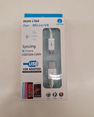 Cavo Dati e Ricarica USB - Micro USB / V8 Movitel