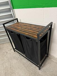 Mobile bagno portabiancheria VASAGLE