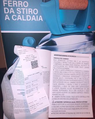 ferro da stiro con caldaia kopper
