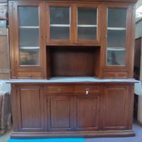 Credenza vetrina in arte povera 