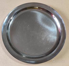 Vassoio rotondo in acciaio inox 18/10