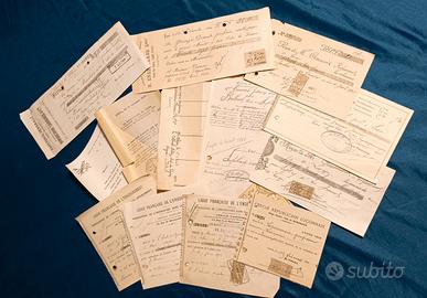 Lotto Documenti Francesi originali 1898-1908