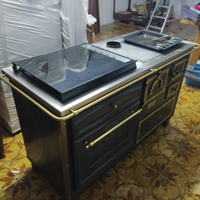 Cucina con cucina economica artigianale 140x60