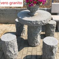 Tavolo in pietra granito per esterni