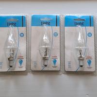 Lotto di 5 lampadine alogene tipo minifiamma