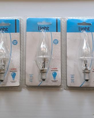 Lotto di 5 lampadine alogene tipo minifiamma