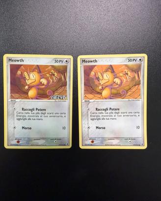 Pokemon meowth holo e comune specie delta 2006