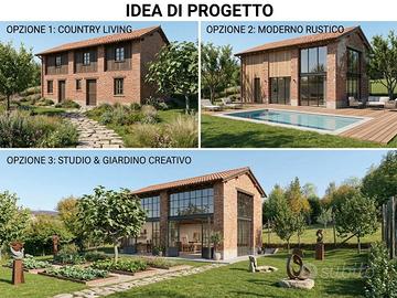 Fagagna-Fabbricato rurale con giardino in collina