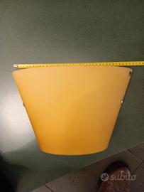 lampada da parete in vetro di murano