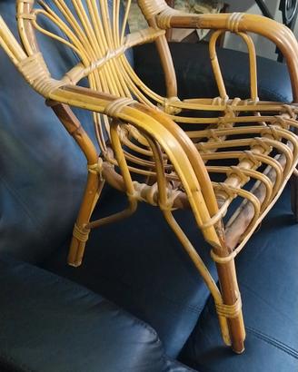 sedia in bambù per bambini 