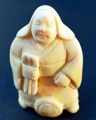 2 bottone giapponese antico netsuke '30 originale