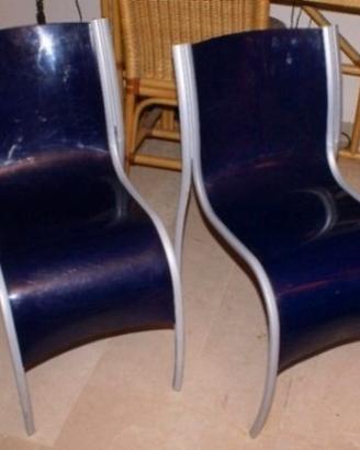 2  sedie  FPE Kartell   colore BLU