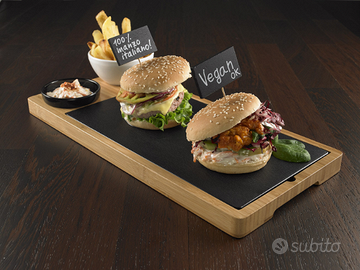 Spiedi Lavagna in bamboo con pennarello