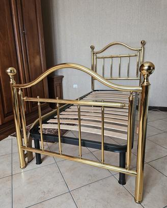 2 strutture letto gemelle in ottone " Chiapello"