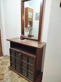 Mobile e specchio in legno 