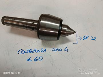 Contropunte vari diametri - tornio - officina