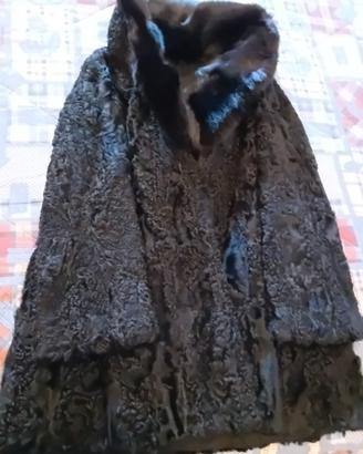 giaccone donna in vero Persiano con collo in volpe