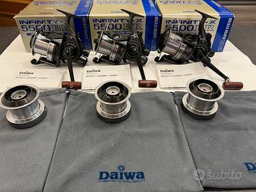 Mulinelli 3 Daiwa Infinity X-5500BR+3 box+3 bobine