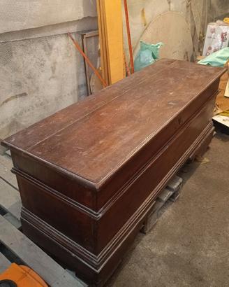 Cassapanca Antica in Noce Massello '800