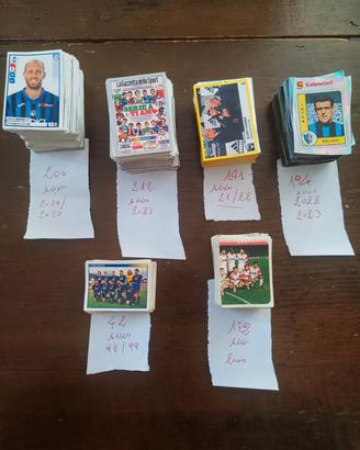 figurine calciatori panini vari anni