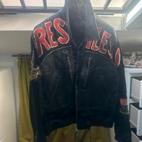 giacca moto racer pelle 