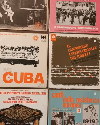 vinili di lotta e politici.