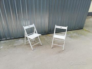 sedie di legno pieghevoli 